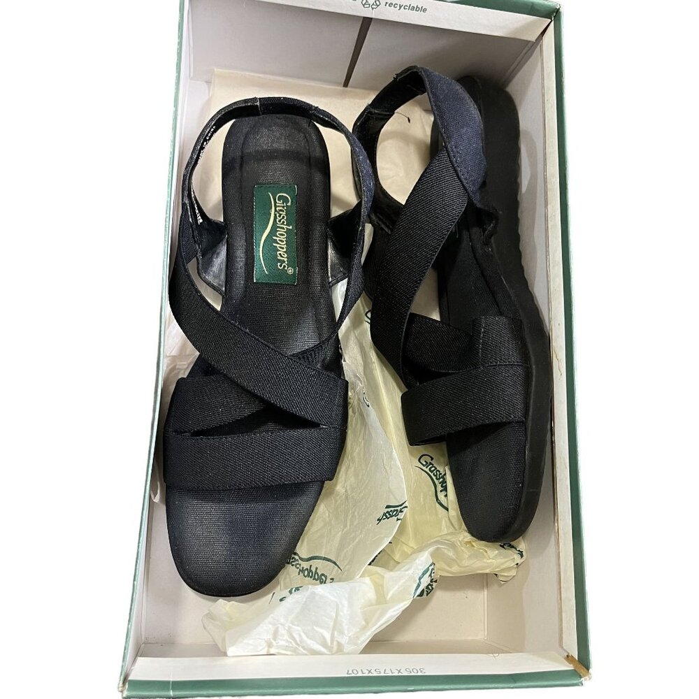 Grasshoppers Women's Seaside Sandal Black Size 8.5M Comfortable & Casual Footwea